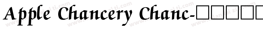 Apple Chancery Chanc字体转换